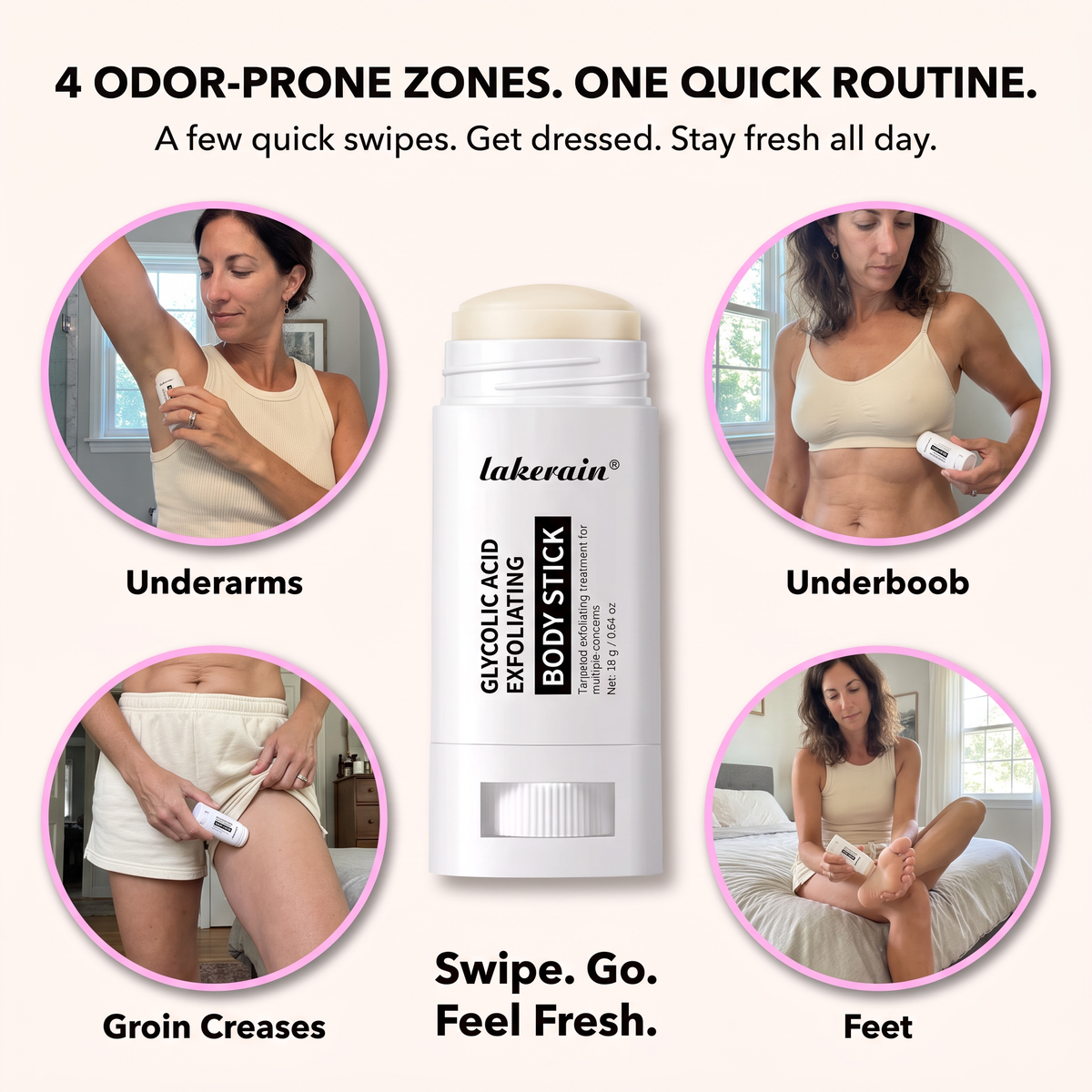 Nuvella Lakerain Deodorising Glycolic Acid Stick